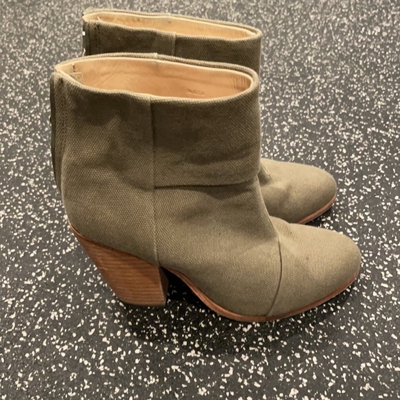 Rag & Bone NewBury in Stonewall Canvas booties / boots SZ. 36 or 6 - Picture 3 of 13